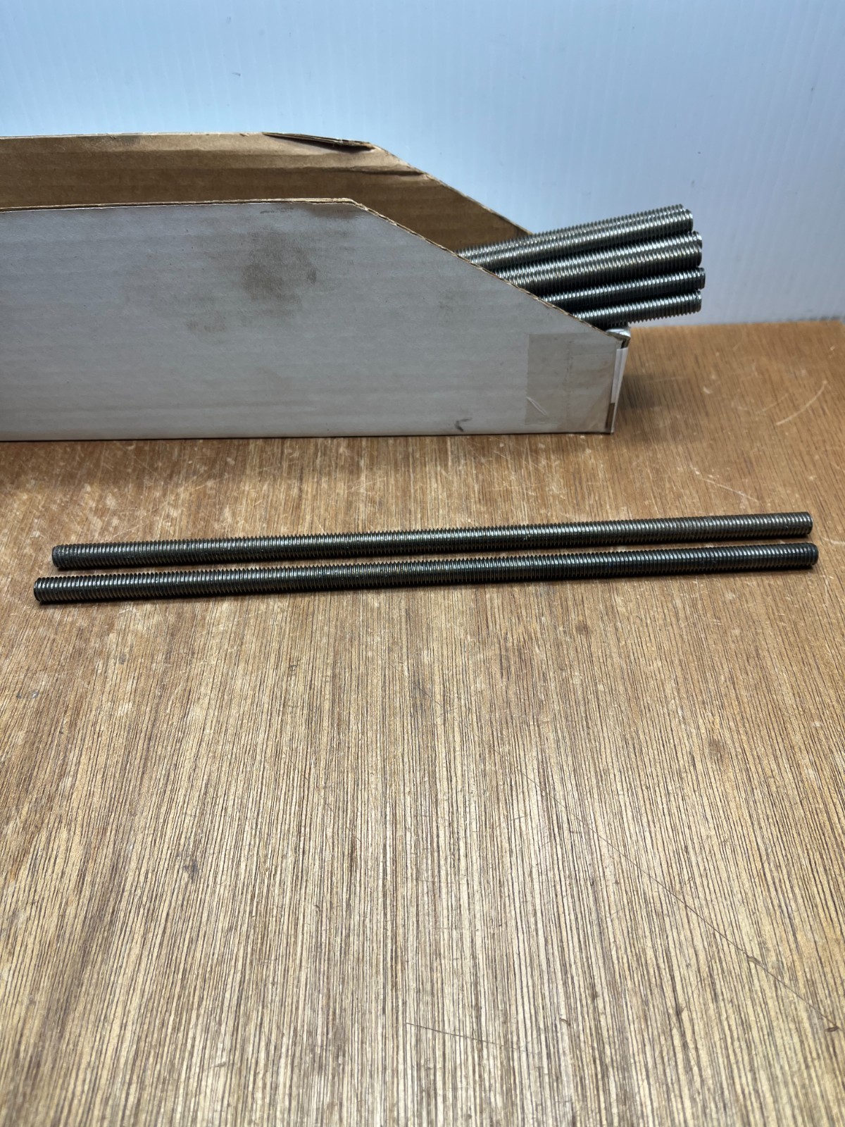 (Qty.2) 3/8-16 X 12" Fully Threaded All Thread Rod 18-8 Stainless Steel SS