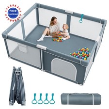 Foldable Collapsible Play Pen for Babies and Toddlers Indoor Outdoor Baby Yard