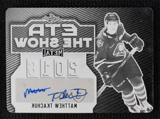 2015 Leaf Metal ETA the Show Printing Plate Black 1/1 Matthew Tkachuk Auto 7ez