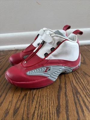 Reebok Iverson Answer 4 J 'White Red' DMX Mens Size 7 Basketball Shoes - Photo 1/4