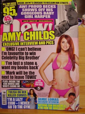 NEW !  TV MAG AUG 2011 # 431 AMY CHILDS TULISA JAMIE LOMAS BECKHAM GERI HALLIWEL