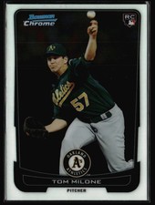 2012 Bowman Chrome #196 Tom Milone