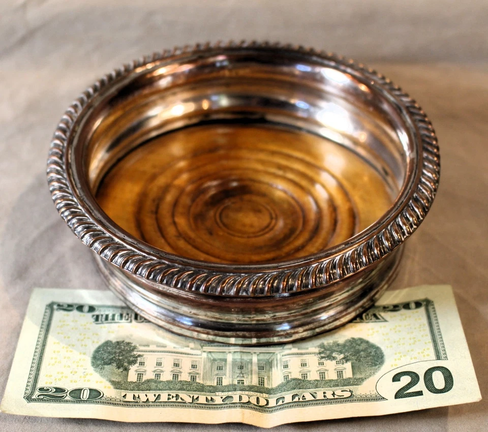 Montanha-russa de vinho antiga do período da regência inglesa Sheffied c. 1825 - Imagem 4 de 4