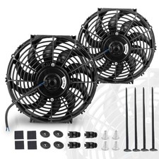 12 Inch 12 Black Universal Electric Radiator Slim Fan 12V 80W High Performance
