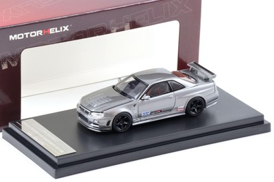 モーターヘリックス 1/64 日産 スカイライン GT-R R34 ニスモ MOTORHELIX（モーターへリックス）1/64 日産スカイラインGT-R