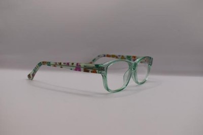 SUNOPTIK PK4C cleargreen Kinder Brille Kunststoff Oval Türkis