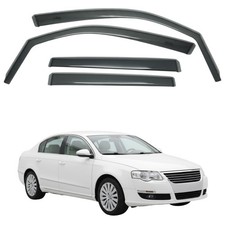 in-Channel Car Window Rain Guard Compatible with VW Passat B6 4-Door Sedan 20...