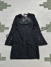 Express Dress Womens 2 Black Floral Lace Blouson