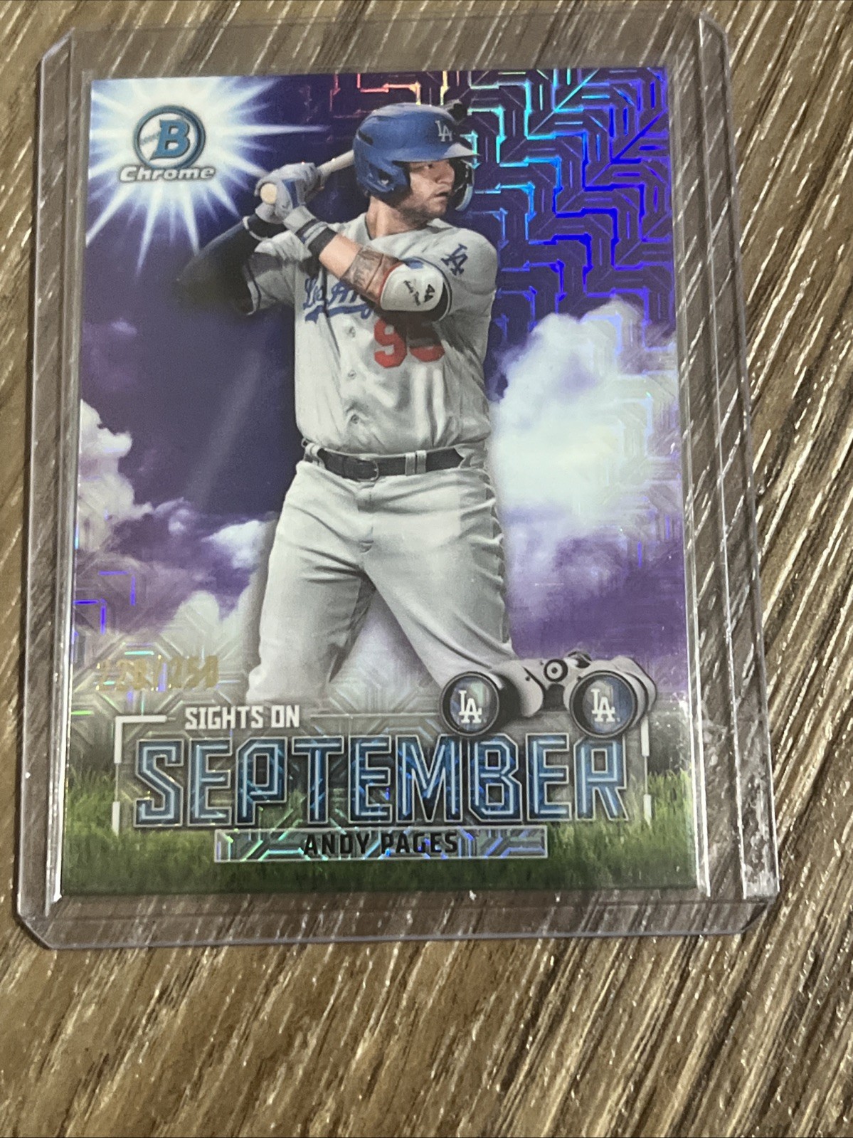 2023 Bowman Chrome Mega Box Sights On September Purple Mojo /250 Andy Pages