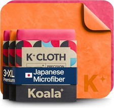 Koala Microfiber Lens Cleaning Cloth 3-Pack Pink  Orange