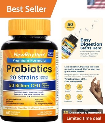 Brand New Probiotics 60 Veggie Capsules