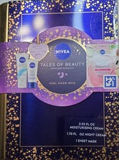 Nivea Tales of Beauty Skincare Gift Set Cream Night Cream Sheet Mask 3pc