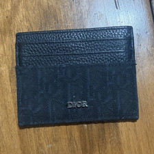 Dior Men s Black Logo Pattern Card Holder Wal...
