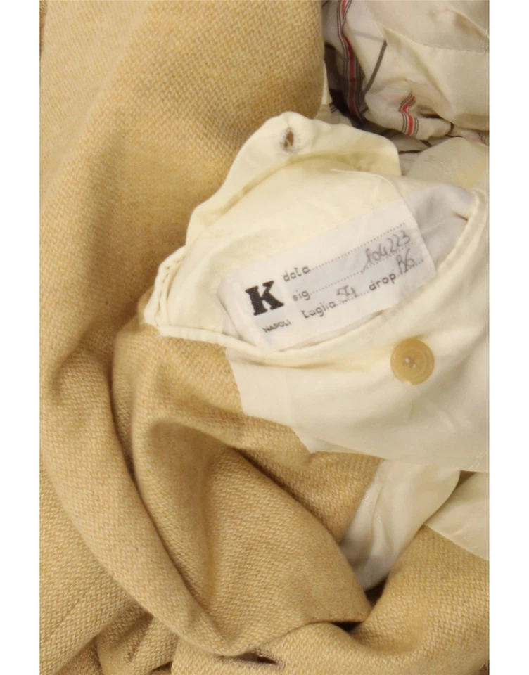 KITON Mens 3 Button Blazer Jacket IT 54 2XL Beige Cashmere AU02 - Image 3 of 4