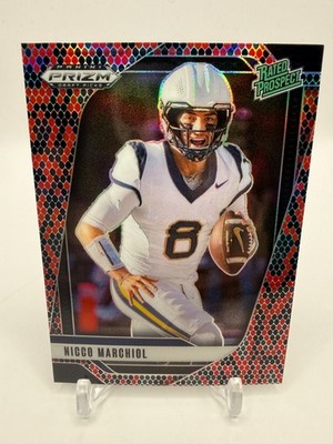2025 Panini Prizm Draft Picks - Nicco Marchiol #170 Snake Skin Prizm (RC)