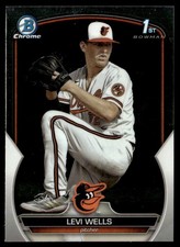 2023 Bowman Draft Chrome Levi Wells Rookie Baltimore Orioles #BDC-92