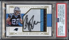 2017 Panini National Treasures #1 Christian McCaffrey Rookie Auto /25 PSA 8.5