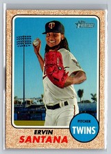 2017 Topps Heritage #337 Ervin Santana Minnesota Twins