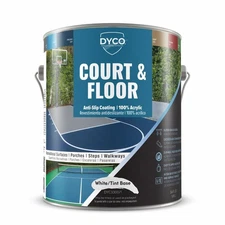 1Gallon Court & Floor Anti-Slip Coating Pavement, Cement&Concrete Paint, White
