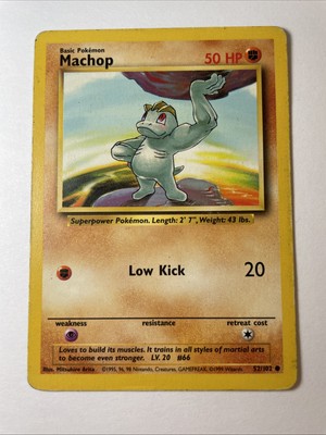 Machop 052/102 - Base Set Regular (MP)