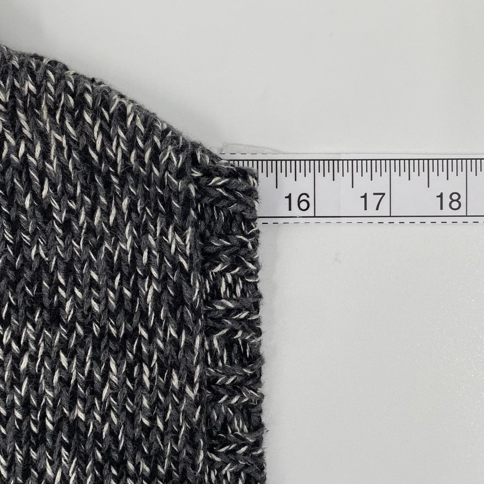 Colete suéter Talbots Petites feminino cinza médio malha sem mangas com zíper - Imagem 4 de 4