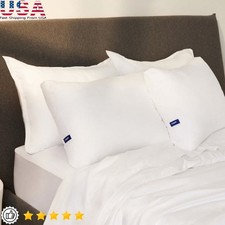 Down Alternative Pillow 3 Chamber Design Medium Firm Support Soft Cotton Cover