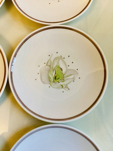 6 x Susie Cooper Orchid Taupe Fine Bone China Tea Plates 6.5" Vintage Wedgwood - Picture 6 of 16