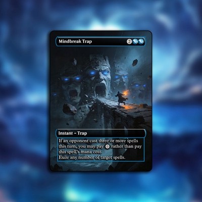 Mindbreak Trap MTG Playtest Custom Alt Art Card For Commander