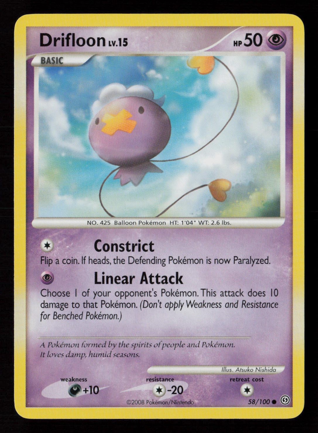 Drifloon Stormfront 58/100 LP Pokemon
