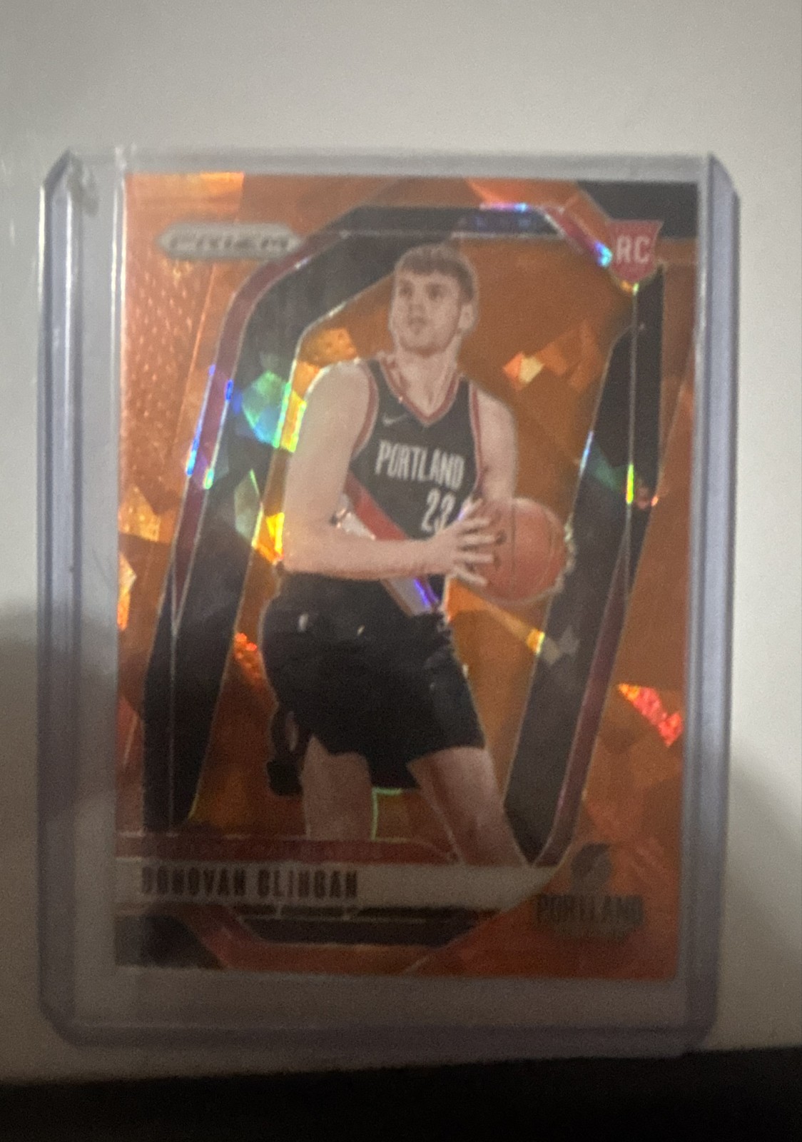 2024-25 Panini Prizm - Donovan Clingan #221 Orange Ice Prizm (RC)