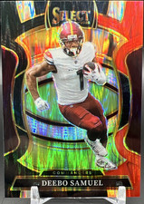 2025 Panini Select Prizm Red and Green Shock Deebo Samuel Commanders #87