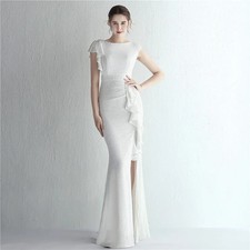 Women Sequins Evening Dress Long Wedding Party Dress Elegant Formal Gala Gowns