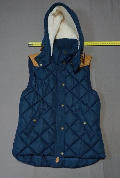 Women H&M Vest Black Polyester XXS