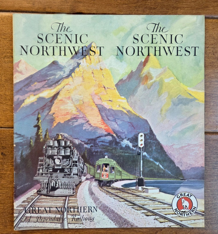 Rare 1920’s Great Northern Railway The Scenic Northwest Brochure Perfect Shape!