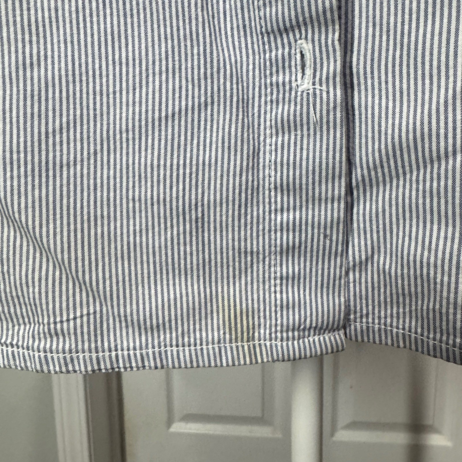 Basic Editions Women's Striped Button Up Blouse |… - image 3