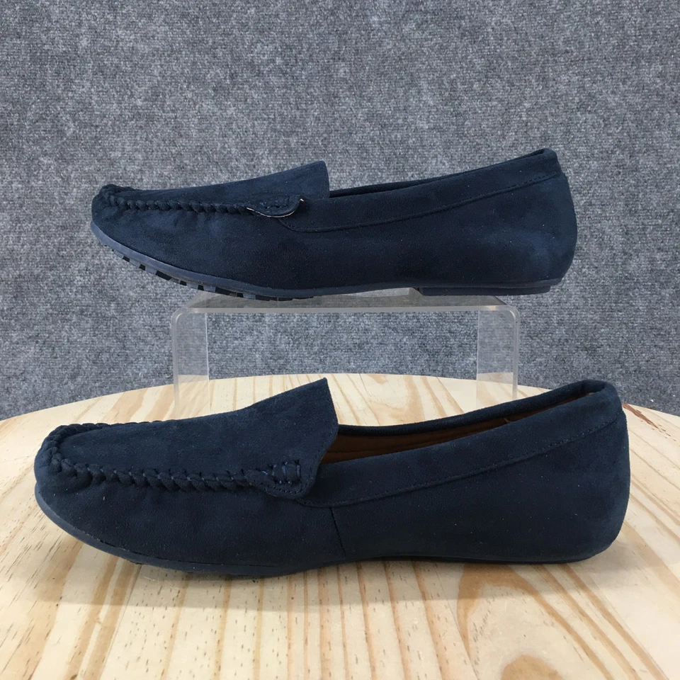 Туфли женские Comfortview 11 WW Milena повседневные мокасины без шнуровки плоские синяя ткань - Изображение 2 из 4