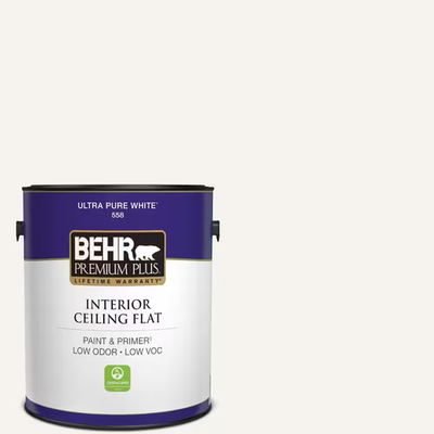 #ad 1 gal. Ultra Pure White Ceiling Flat Interior Paint amp; Primer $41.95