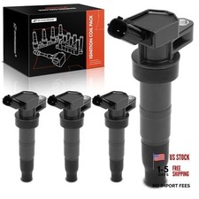 Ignition Coil Pack Compatible with Hyundai Santa Fe 2010-2012 Tucson Black
