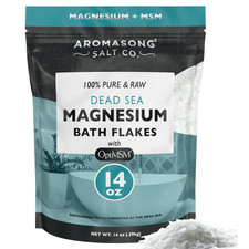 Aromasong Raw Dead Sea Magnesium Flakes with OptiMSM