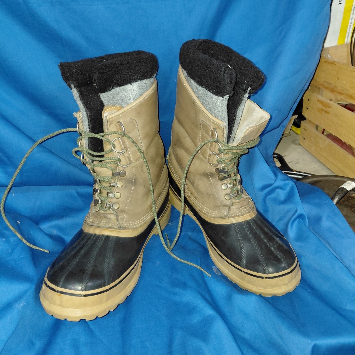 MT. McKinley Sorel Men\'s Size 7 Snow / Winter boot SOREL Mt McKinley KAUFMAN LEATHER INSULATED BOOTS SNOW  main image 3
