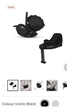 Image of Silver Cross Glide 360 Car Seat And Base iconic black BRAND NEW