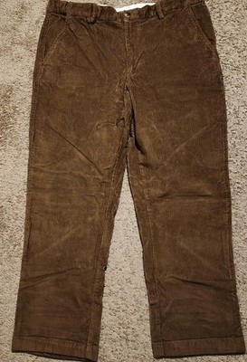 NWT LL Bean Country Corduroy Pants Men s 37x29 Brown Stretch Comfort Waist