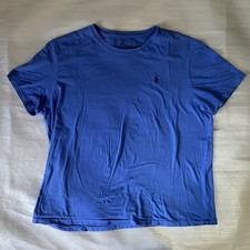 Polo Ralph Lauren Shirt Men's XL Blue Short Sleeve Classic Casual Top