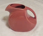 Vintage Fiesta 1950's *ROSE* Disk Water Pitcher