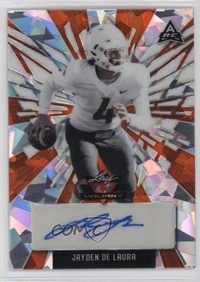 2022 Leaf Valiant Orange Crystals 1/20 Jayden De Laura #BA-JDL Auto 17hx