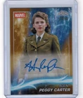 2025 Topps Chrome Marvel Studios Hayley Atwell as Peggy Carter Gold Auto # 28/50