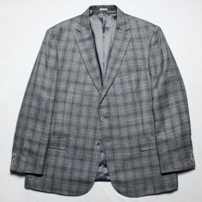 Joseph Abboud x E.Thomas Limited Edition Wool Silk Linen Gray Sport Coat 48R