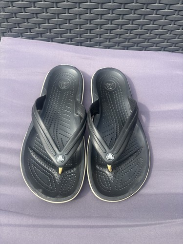 Crocs CrocBand Chanclas Negras Zapatos de Verano para Hombres Reino Unido 6 Mujeres Reino Unido 7 - Imagen 3 de 6