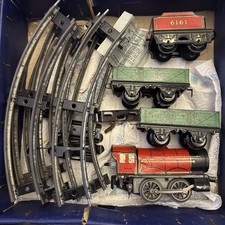 Vintage Hornby Train MO Goods Set Clockwork Boxed Ref DD33