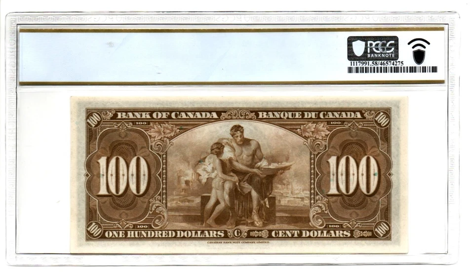 Canada 1937 Bank of canada Note BC-27b Gordon / Towers PCGS Choice AU 58 - Image 2 of 2